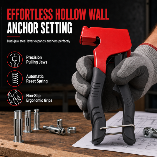 🔧 Hollow Wall Anchor Tool: M3-M8, Carbon Steel, Heavy-Duty, Secure Installation, Wobble-Free