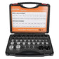 🔩 Thread Pitch Gauge Set: Metric & Imperial, Dual-Sided, Laser-Etched, 26/44-Piece, with Case
