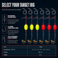 🎣 Pre-Tied Surf Fishing Rigs: High-Buoyancy Floats, Forged Circle Hooks, 90lb Leader, Ready to Use