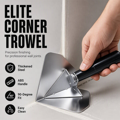 🔧 Corner Trowel: Stainless Steel Blade, Ergonomic Grip, for Flawless Internal & External Corners