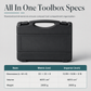 Bicycle Repair Tool Set with Plastic Storage Case