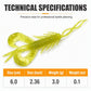 🦐 Floating Shrimp Soft Lures: 8 Pcs, 6cm, Reverse Thread Action, Scented, High-Elasticity TPR