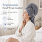 🍍 Coral Fleece Hair Towel Wrap: Pineapple Weave, Quick-Drying, Ultra-Absorbent