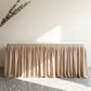 🎉 Pleated Table Skirt: Elegant Box Pleats, Durable Polyester, 4/6/9ft, 11 Colors, for Events