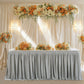 🎉 Pleated Table Skirt: Elegant Box Pleats, Durable Polyester, 4/6/9ft, 11 Colors, for Events