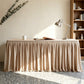 🎉 Pleated Table Skirt: Elegant Box Pleats, Durable Polyester, 4/6/9ft, 11 Colors, for Events
