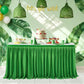 🎉 Pleated Table Skirt: Elegant Box Pleats, Durable Polyester, 4/6/9ft, 11 Colors, for Events