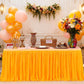 🎉 Pleated Table Skirt: Elegant Box Pleats, Durable Polyester, 4/6/9ft, 11 Colors, for Events