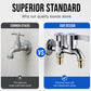 🔧 Dual Control Faucet: Brass, Ceramic Disc Valve, G1/2 Thread