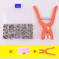 🔘 Sew-Free Snap Fastener Plier Kit: Stainless Steel, Ergonomic, with Storage Box, 50-200 Sets