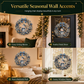 💎 DIY Christmas Diamond Art Kit: Rhinestone Wreath, 25x25cm, with Diamond Pen & Tray, Wall Decor