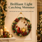 💎 DIY Christmas Diamond Art Kit: Rhinestone Wreath, 25x25cm, with Diamond Pen & Tray, Wall Decor