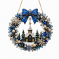 💎 DIY Christmas Diamond Art Kit: Rhinestone Wreath, 25x25cm, with Diamond Pen & Tray, Wall Decor