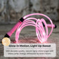 💡 LED Light-Up Skipping Rope: 3 Modes, Adjustable, Non-Slip Handles, PVC