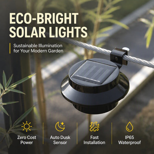 ☀️ Solar Gutter Wall Lights: Zero Electricity, 3 LED, Waterproof, Auto On