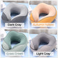 🧳 Travel Neck Pillow: Ice Silk Cover, Memory Foam, Ergonomic Support, Magnetic Buckle, Portable