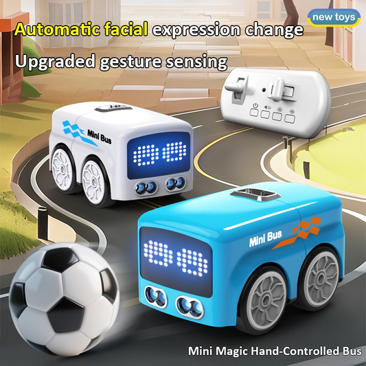 🚌Intelligent Remote Control Mini Bus with LED Expressions