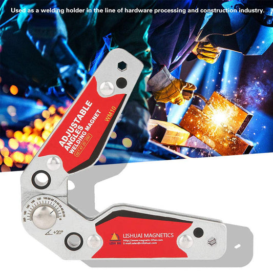 🔧 Welding Magnet Clamp: NdFeB Strong Hold, Adjustable 20°-200°, Compact 0.4kg