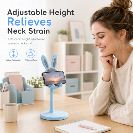 🐰 Cute Bunny Phone Stand – Desktop charm & sturdy hold ✨