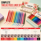🌈 12-Color Matte Rainbow Eyeliner Set: Waterproof, Smudge-Proof, Ultra-Fine Felt Tip, 12 Shades