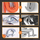 🚗 Heavy-Duty Tow Strap: 3 Ton Capacity, 4m, Steel Hooks with Safety Latches, High Visibility