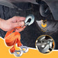 🚗 Heavy-Duty Tow Strap: 3 Ton Capacity, 4m, Steel Hooks with Safety Latches, High Visibility