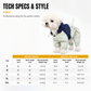 🐕 Pet Raincoat: All-Weather Protection, Waterproof, Windproof, Four-Leg Design, Reflective, Sizes S-2XL