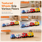 🚂 Magnetic Crawling Toy Train: Interactive Sounds & Lights, Nesting Slots, Textured Wheels