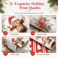🎄 Double-Sided Christmas Wrapping Paper: Highland Cow Design, Thick, Tear-Resistant, Large Roll