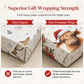 🎄 Double-Sided Christmas Wrapping Paper: Highland Cow Design, Thick, Tear-Resistant, Large Roll