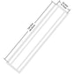 🏁 Racing Hood Stripe Decal: Sporty Look, Weatherproof, Precision Cut, 124.5x22.2cm, 7 Colors