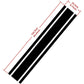 🏁 Racing Hood Stripe Decal: Sporty Look, Weatherproof, Precision Cut, 124.5x22.2cm, 7 Colors