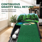 ⛳ Indoor Golf Putting Mat: Gravity Ball Return, Realistic Hazards, Premium Turf, Compact & Portable