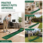 ⛳ Indoor Golf Putting Mat: Gravity Ball Return, Realistic Hazards, Premium Turf, Compact & Portable