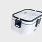 🍱 Electric Heating Lunch Box: 1.8L, Stainless Steel, Leak-Proof, with Bag & Utensils