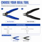 🔧 Precision Diagonal Pliers: Flush Cut, Spring-Loaded, Blackened Steel, Non-Slip Grip