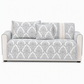 🛋️ 3D Embossed Sofa Cushion Cover: Non-Slip Silicone Grip, Machine Washable, Premium Jacquard