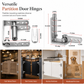 🚪 Automatic Door Hinges: Self-Centering Spring, Rustproof Stainless Steel, Heavy-Duty, 6 Sizes
