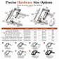 🚪 Automatic Door Hinges: Self-Centering Spring, Rustproof Stainless Steel, Heavy-Duty, 6 Sizes