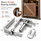 🚪 Automatic Door Hinges: Self-Centering Spring, Rustproof Stainless Steel, Heavy-Duty, 6 Sizes