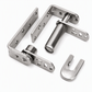 🚪 Automatic Door Hinges: Self-Centering Spring, Rustproof Stainless Steel, Heavy-Duty, 6 Sizes