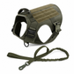 🐕 Tactical Dog Harness: Heavy Metal Buckles, Top Grab Handle, Breathable Mesh, Tear-Resistant Nylon