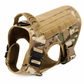🐕 Tactical Dog Harness: Heavy Metal Buckles, Top Grab Handle, Breathable Mesh, Tear-Resistant Nylon