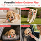 🦴 Durable Dog Chew Toy: Rotating Rings, Multi-Texture, TPR, for All Breeds, Indoor & Outdoor