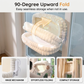 🐱 Foldable Window Cat Hammock: 90° Upward Fold, Heavy-Duty Suction Cups, Soft Fabric