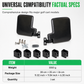 ✨ Universal Golf Cart Mirror: Curved Glass, Heavy-Duty ABS, Anti-Shake Mount, Distortion-Free