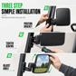 ✨ Universal Golf Cart Mirror: Curved Glass, Heavy-Duty ABS, Anti-Shake Mount, Distortion-Free