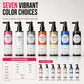 🎨 Instant Hair Color Spray: Vivid Shades, 5-Second Dry, Precision Nozzle, No Bleach, 7 Colors