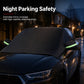 ❄️ Magnetic Car Windshield Cover: All-Season, Waterproof 4-Layer, Snow & Sun Shield, Reflective Strips