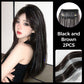 ✨ Clip-In Hair Extensions with Tinsel: Instant Volume & Length, Invisible Clips, 63cm, Synthetic